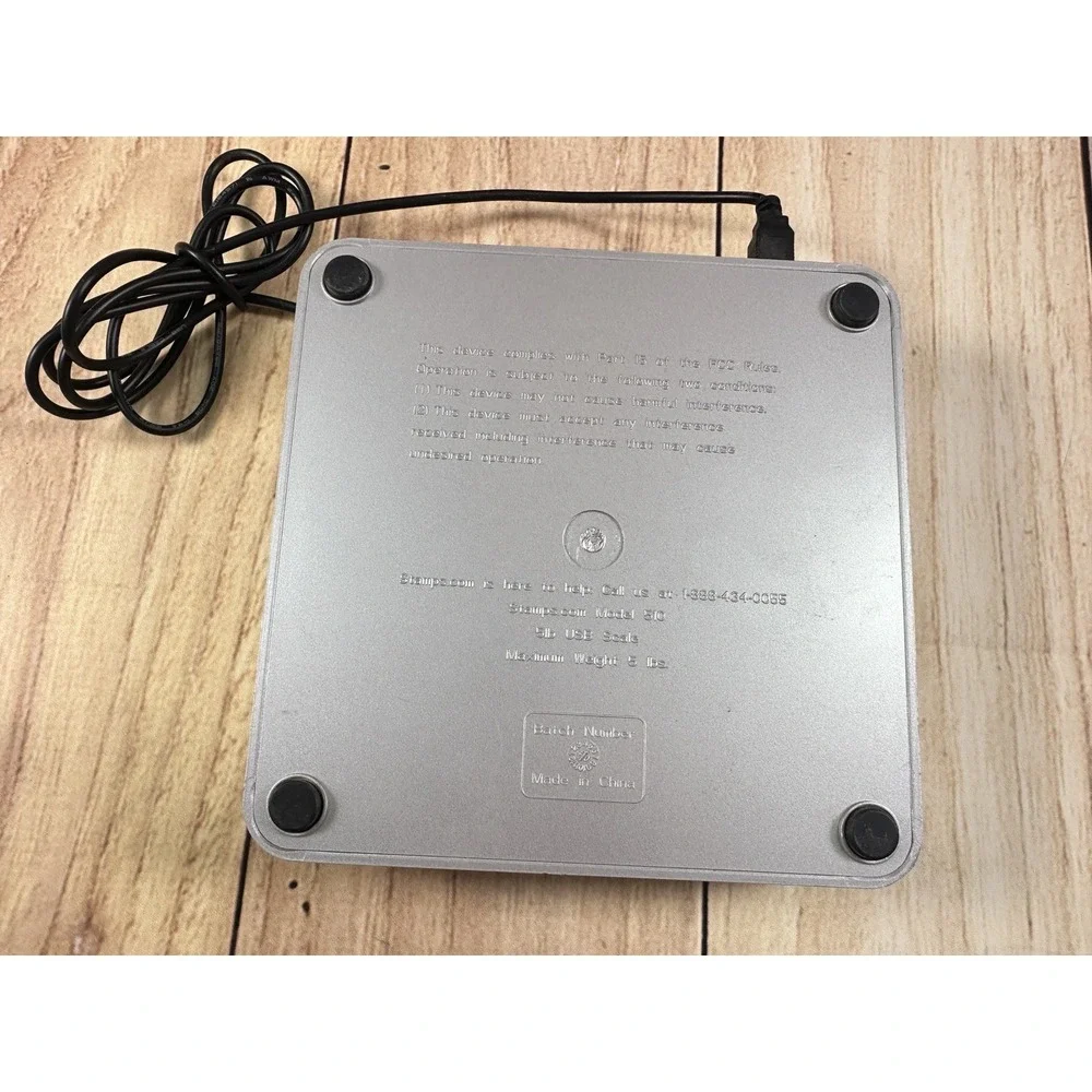 Stamps.com Model 510 5lb Postal Scale Silver w/ USB Cable